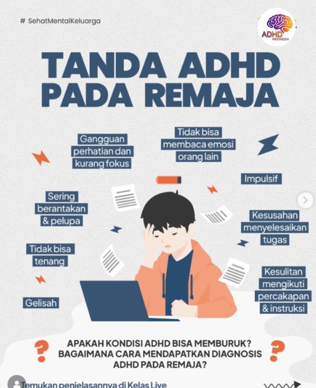 Screening ADHD Non-Diagnostik: Edukasi Awal bagi Orang Tua di Kabupaten Tegal